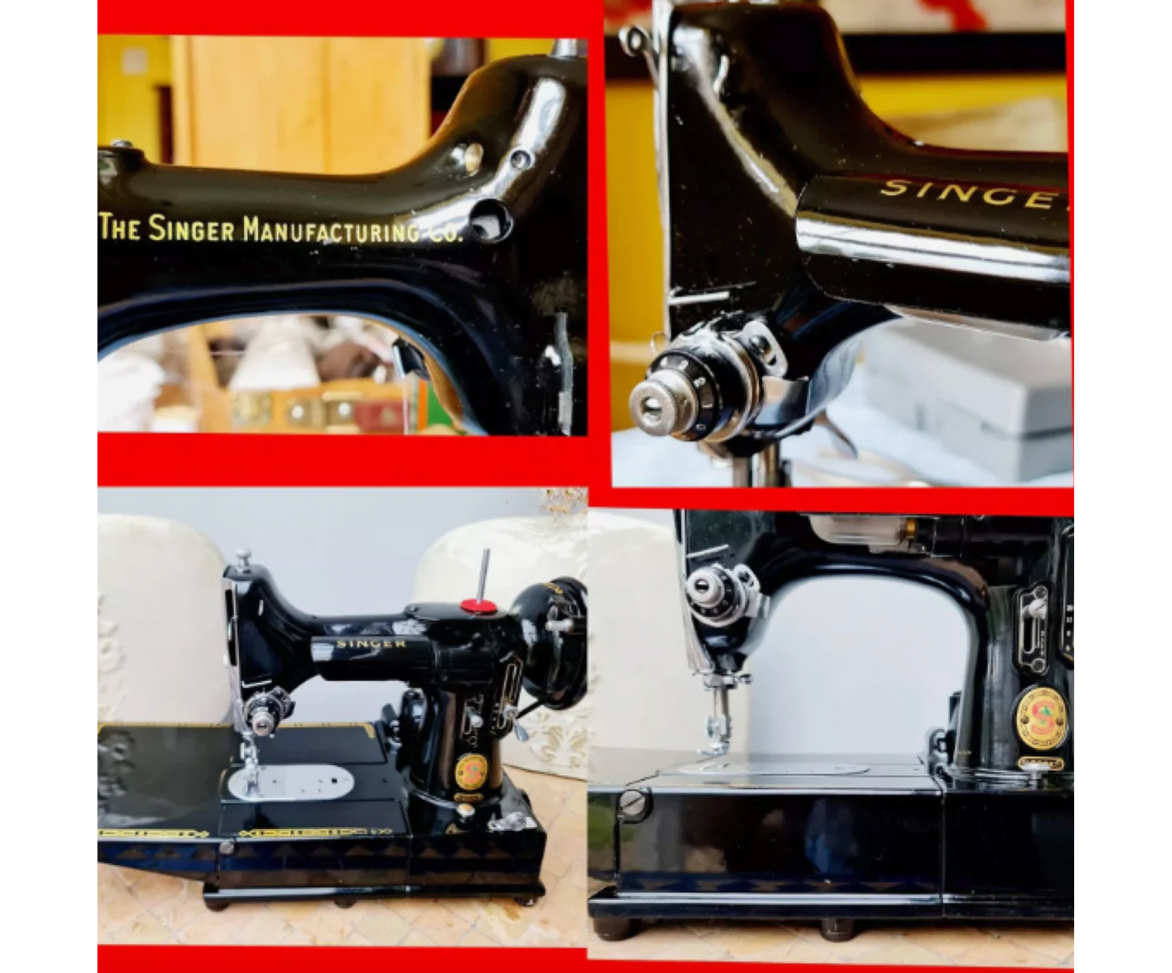 Featherweight 222K Style Sewing Machine – Compact & Versatile with Attachments