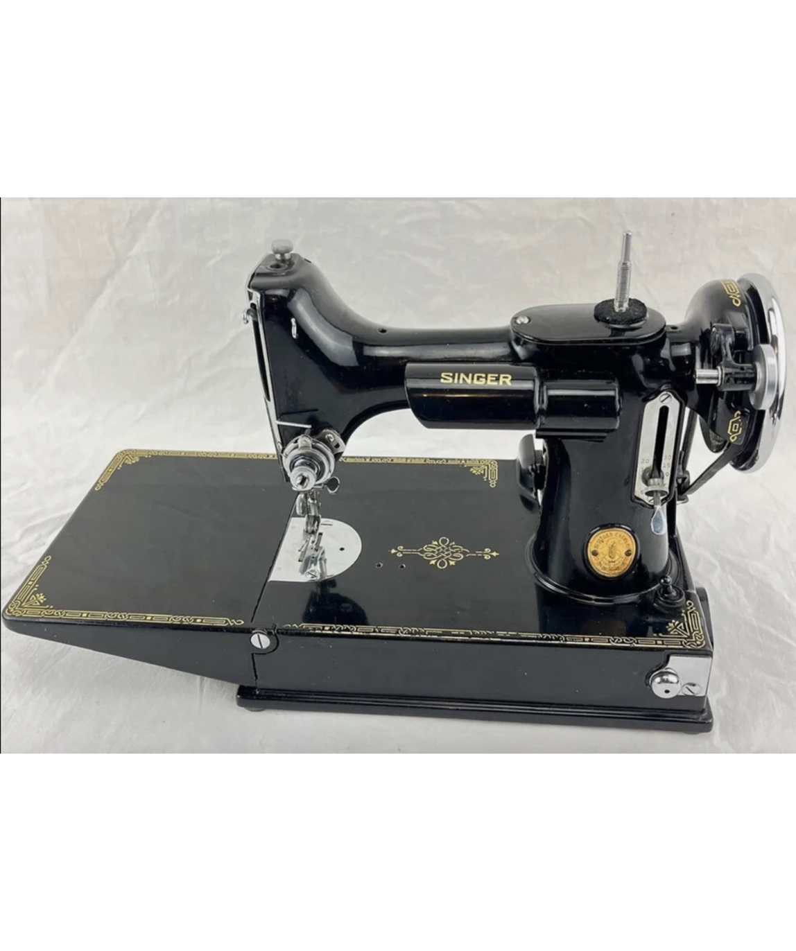 221 Featherweight Sewing Machine – Lightweight, Serviced, with Case & Accessories