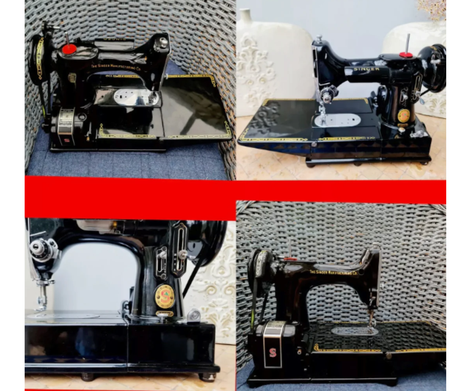 Featherweight 222K Style Sewing Machine – Compact & Versatile with Attachments