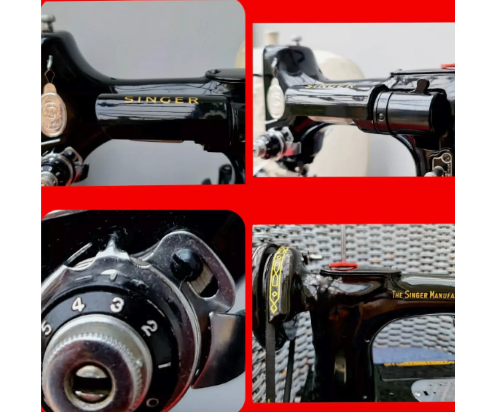 Featherweight 222K Style Sewing Machine – Compact & Versatile with Attachments